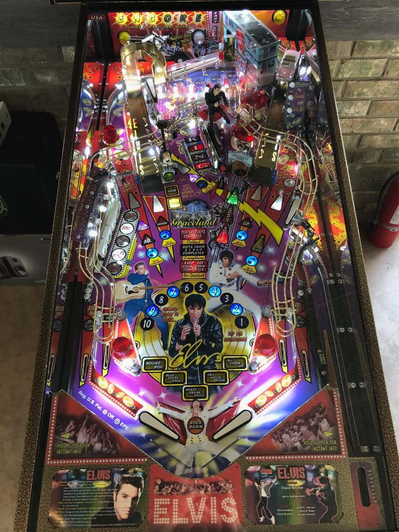 Exclusive Elvis Pinball Machine